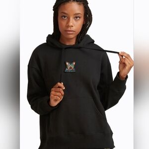 RVCA NWT Women’s Melissa Grisancich Butterfly Hoodie Black size medium